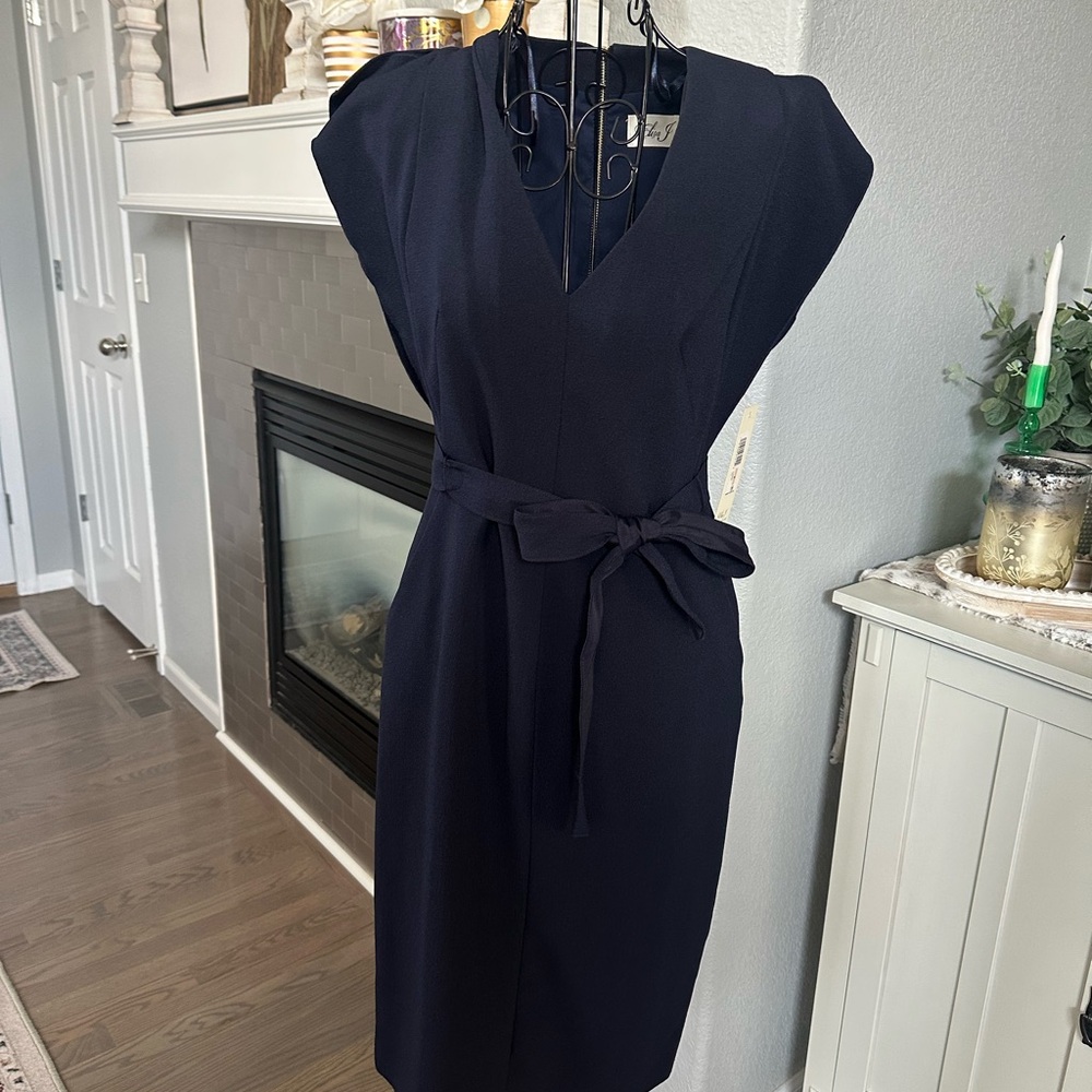 NWT Eliza J Navy Dress